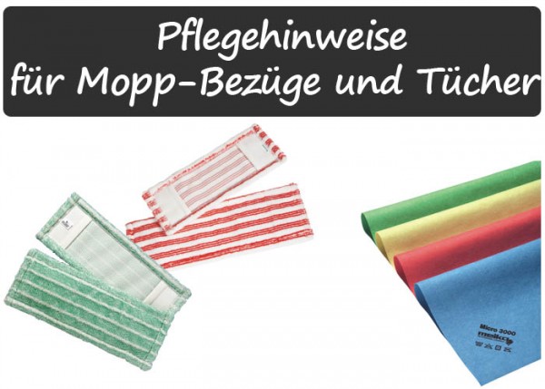 Mopp-Bezüge und Tücher